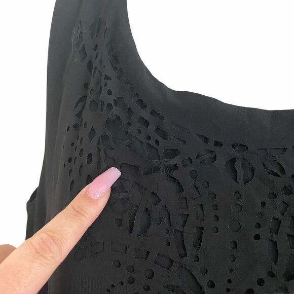 Sunday in Brooklyn Large Dress Sheath Sleeveless Black Lined Short Mini NWT FLAW - Picture 8 of 12